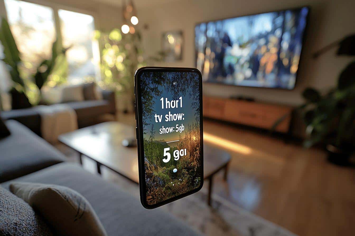 Combien de giga pour 1h de tv ?