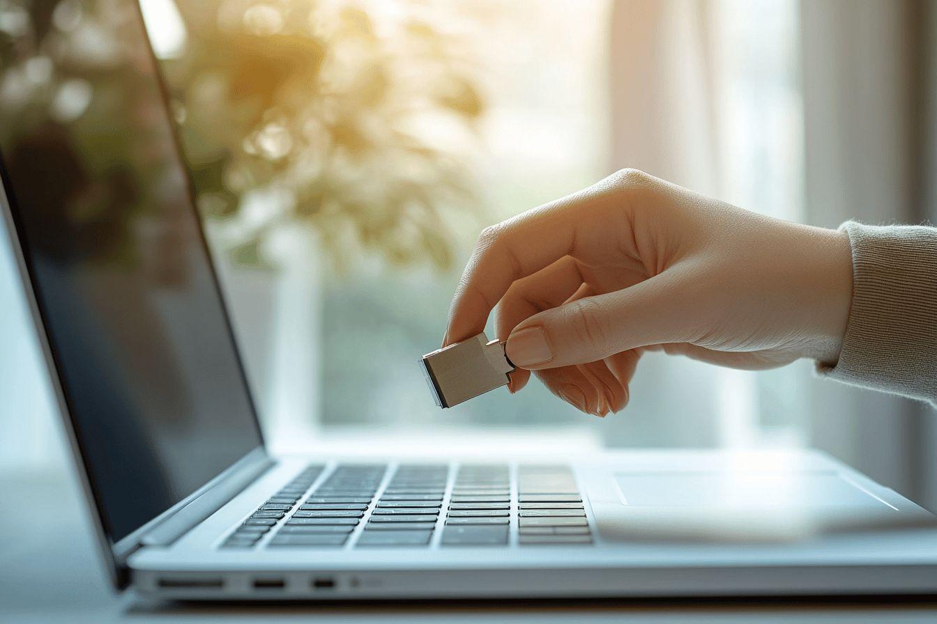 Comment enregistrer dans une clé usb ?