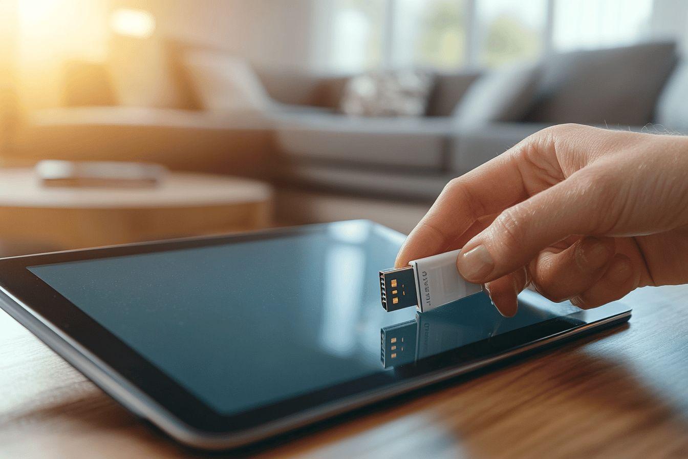 Comment lire cle usb sur tablette ?