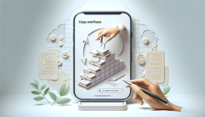 comment faire un copier-coller sur un portable