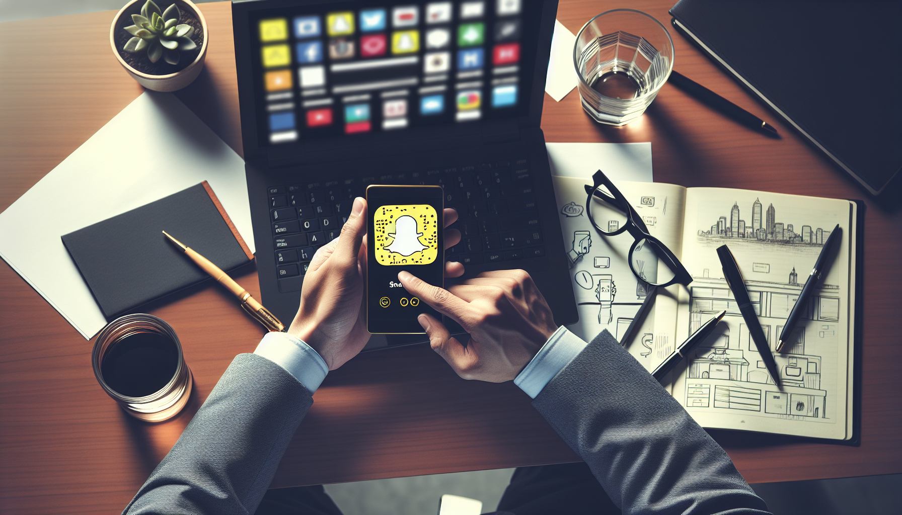 comment programmer un message sur snap