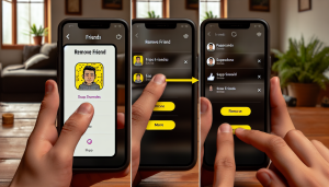 comment supprimer des amis sur snap