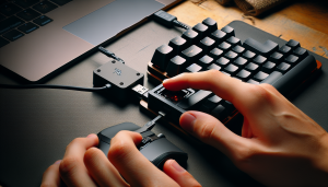 sur un clavier cherry utiliser un adapter logitech